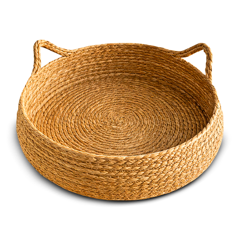 Natural Woven Basket Bed