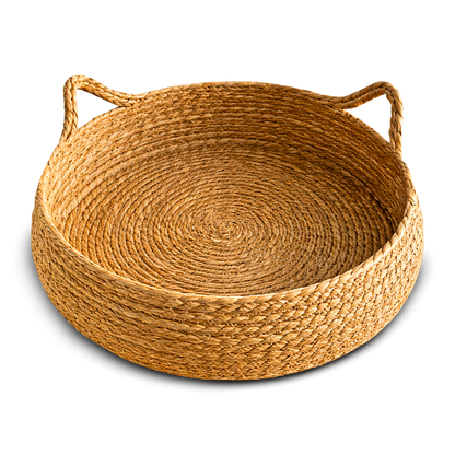 Natural Woven Basket Bed