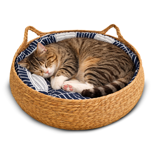 Natural Woven Basket Bed