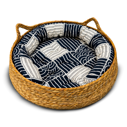Natural Woven Basket Bed