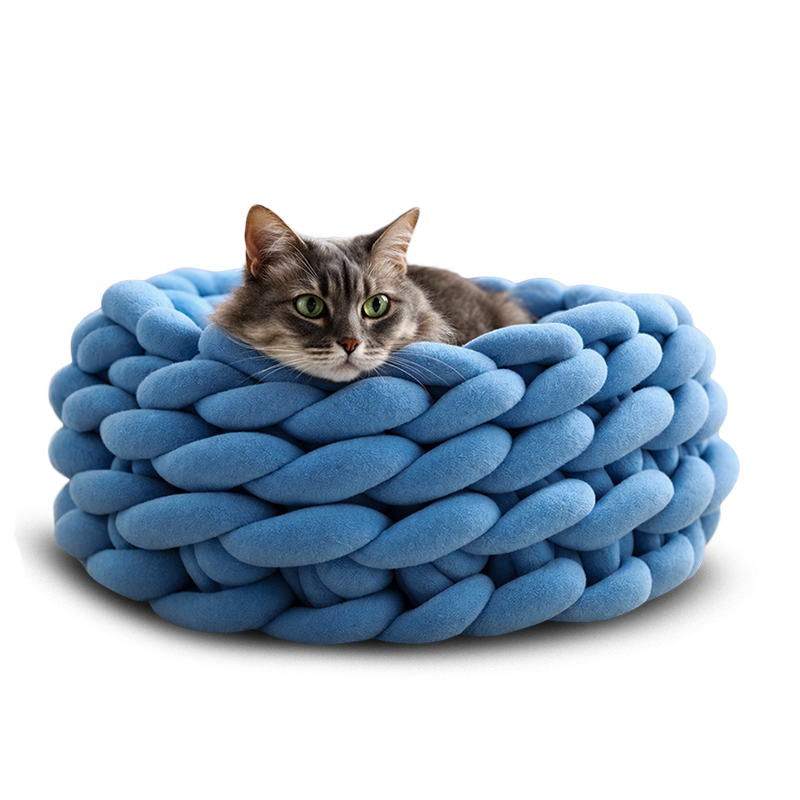 Calming Braided Pet Bed