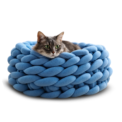 Calming Braided Pet Bed
