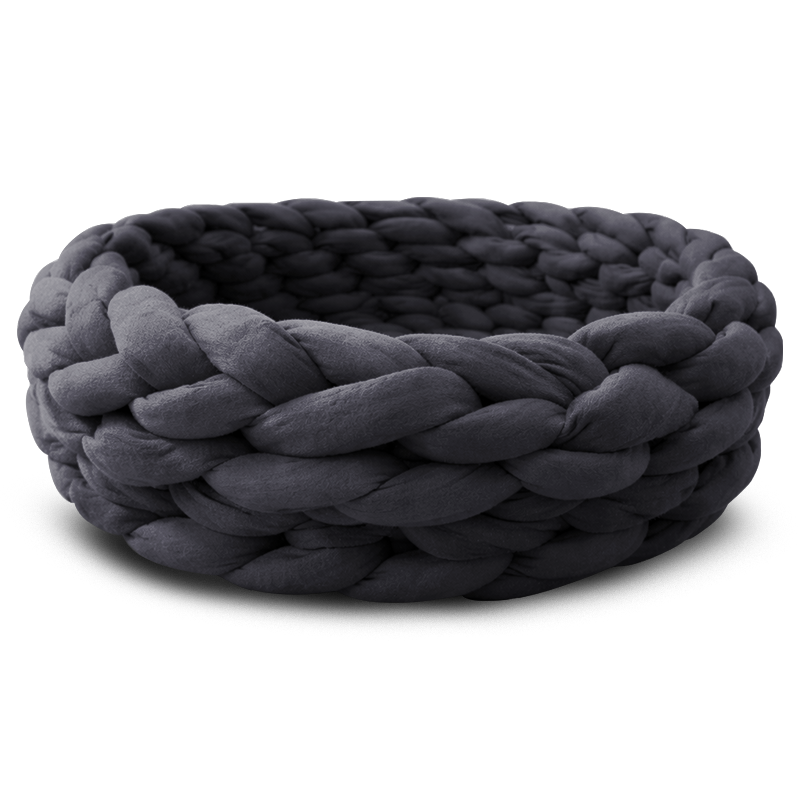 Calming Braided Pet Bed