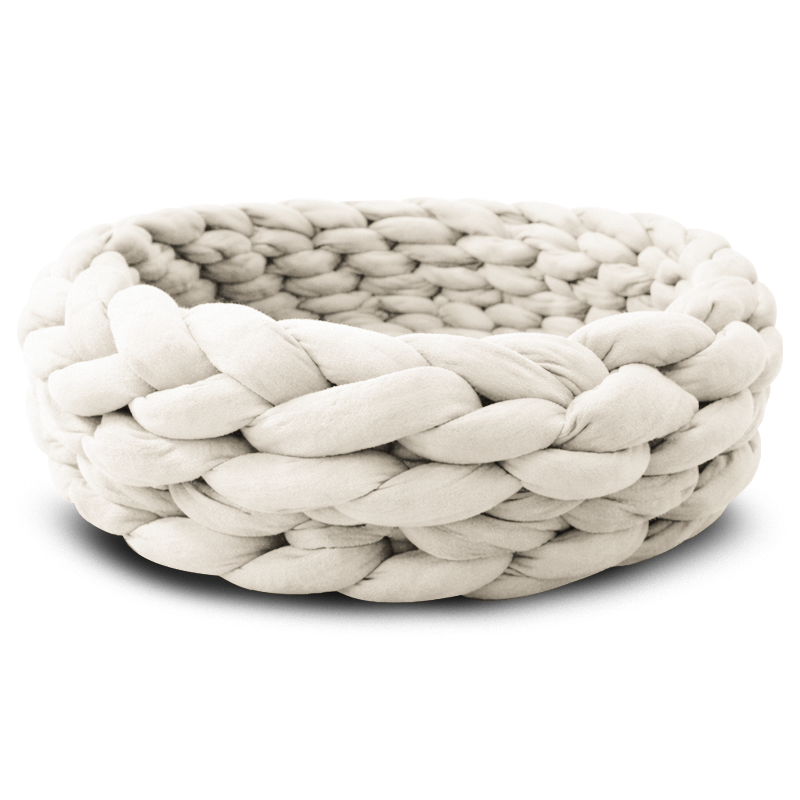Calming Braided Pet Bed