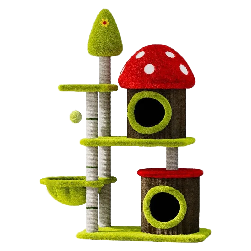 Mushroom Tree Cat Playhouse