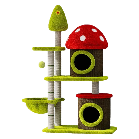 Mushroom Tree Cat Playhouse