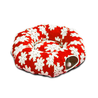 Christmas Cat Tunnel & Nest