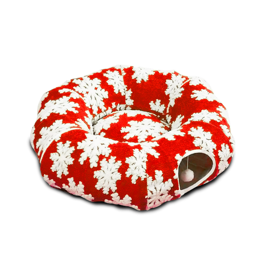 Christmas Cat Tunnel & Nest