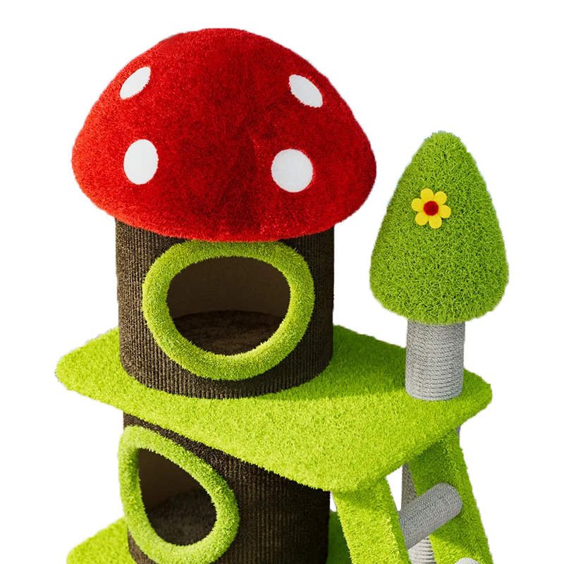 Mushroom Tree Cat Playhouse