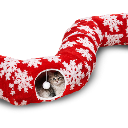 Christmas Cat Tunnel & Nest
