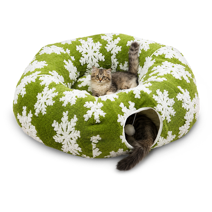 Christmas Cat Tunnel & Nest