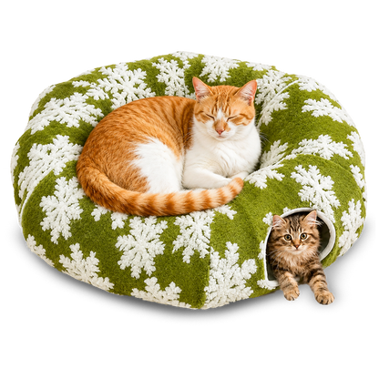 Christmas Cat Tunnel & Nest