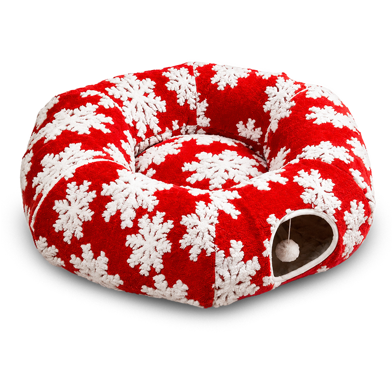 Christmas Cat Tunnel & Nest
